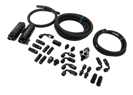 Extreme Swap Fuel System Plumbing Kit Dual 8AN Feed (Just add up to 6gpm pump) - Motion Raceworks