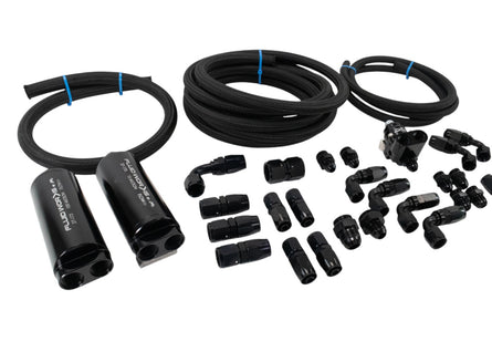 Extreme Swap Fuel System Plumbing Kit Dual 8AN Feed (Just add up to 6gpm pump) - Motion Raceworks