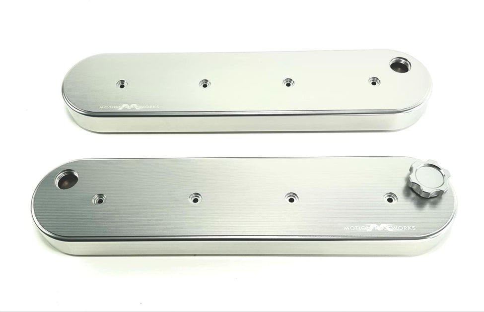 Motion Performance Rear End Cover Motion Raceworks Clear Anodized Billet LS Valve Covers