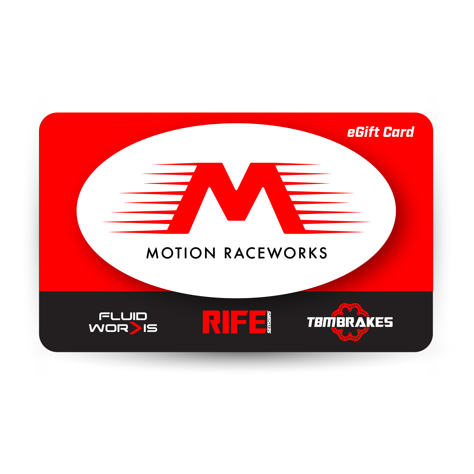 Motion Raceworks Packageing Motion Raceworks Gift Card - Electronic by Email (Choose $10 to 500)