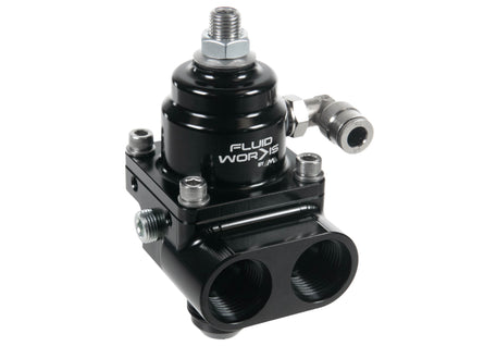 Fluidworks 1-10 gpm Fuel Pressure Regulator 35-70 psi Front Loader Fittings - Motion Raceworks
