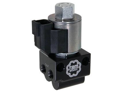TBM Brakes Low Amp Line Lock Dual Outlet w/ Pressure Sensor Port