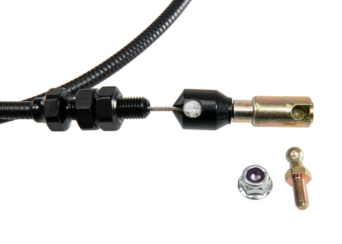 Motion Raceworks 48" Throttle Cable Carburetor Attachment w/ Pedal Clevis - Motion Raceworks