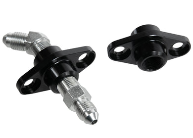 1/8" NPT Bulkhead Flanged Pass Thru Fitting by Motion Raceworks - Motion Raceworks