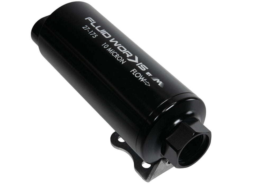 Fluidworks Dual Inlet 12GPM Post Fuel Filter w/ Mount (10 micron) 27-1 ...