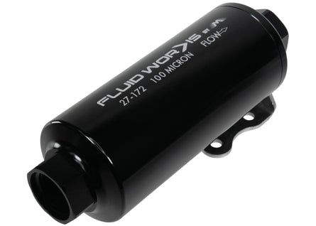 Fluidworks 12GPM Pre Fuel Filter w/ Mount (100 Micron) - Motion Raceworks