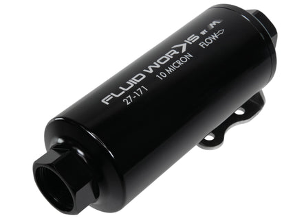 Fluidworks 12GPM 12ORB Post Fuel Filter w/ Mount (10 Micron) - Motion Raceworks