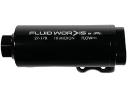 Fluidworks Single 12ORB Inlet/Dual 10ORB Outlet Post Fuel Filter w/ Mount (10 Micron) 27-170