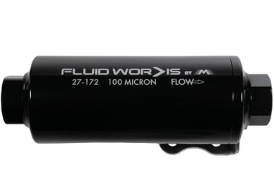 Fluidworks 12GPM Pre Fuel Filter w/ Mount (100 Micron) - Motion Raceworks