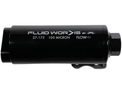 Fluidworks Dual Inlet 12GPM Pre Fuel Filter w/ Mount (100 Micron)