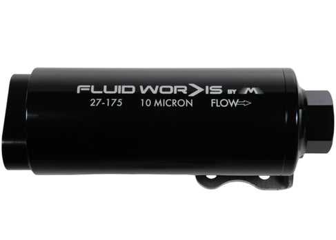 Fluidworks Dual Inlet 12GPM Post Fuel Filter w/ Mount (10 micron) 27-1 ...