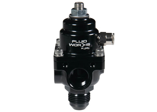 Fluidworks 3-6 gpm Fuel Pressure Regulator 35-120 psi 90 Degree Fittings-Fluidworks-Motion Raceworks