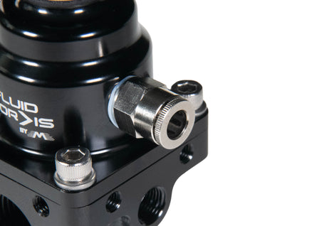 Fluidworks 3-6 gpm Fuel Pressure Regulator 35-120 psi 90 Degree Fittings-Fluidworks-Motion Raceworks