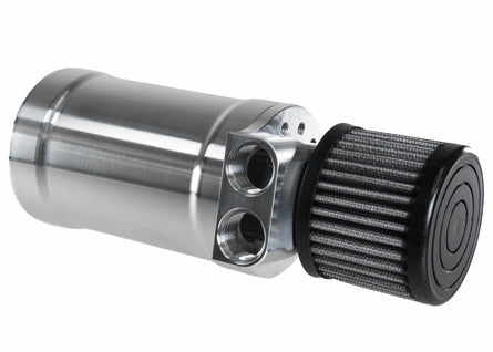 Motion Raceworks Top Loader Billet Oil Catch Can Bare Aluminum ( Dual 10 AN Port ) 32-100BARE-Motion Raceworks-Motion Raceworks