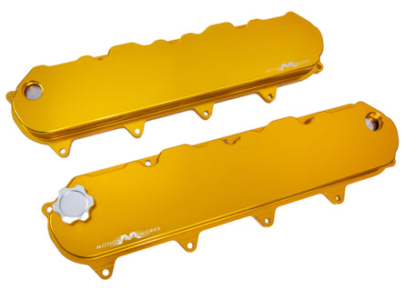 Motion Billet Gen V LT Valve Covers (Gold Anodized Finish) 11-120GLD - Motion Raceworks