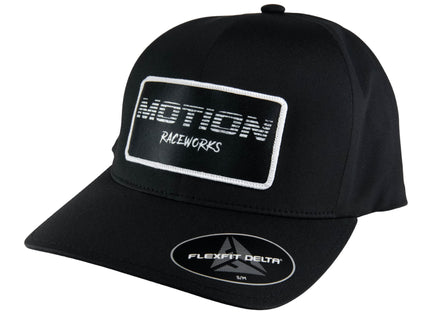 Black w/ Black Fade Patch Delta Flex Fit Hat - Motion Raceworks