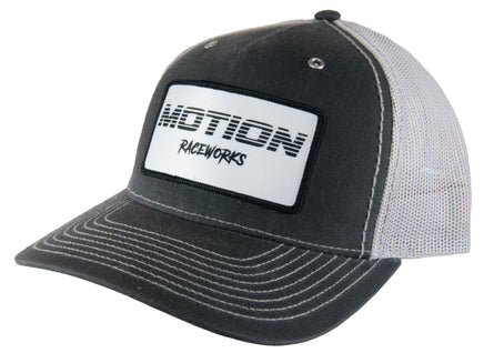 Rhino Trucker Snapback w/ White Retro Patch - Motion Raceworks