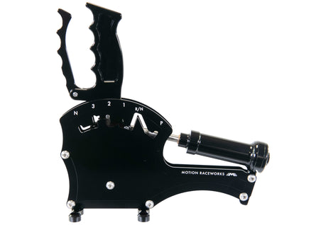 TH350 Clean Neutral 3 Speed Push To Shift Operator Series Billet Shifter Rear Exit w/ CO2 Assist