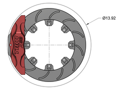 15-23 Dodge Challenger XS3 Front Extreme Street Brake Kit (Performance Brake RWD Models)