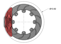 79-81 Camaro XS3 Front Extreme Street Brake Kit (TRZ 328-31 Spindles)