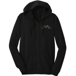 Motion Camo Print Zip Up Hoodie