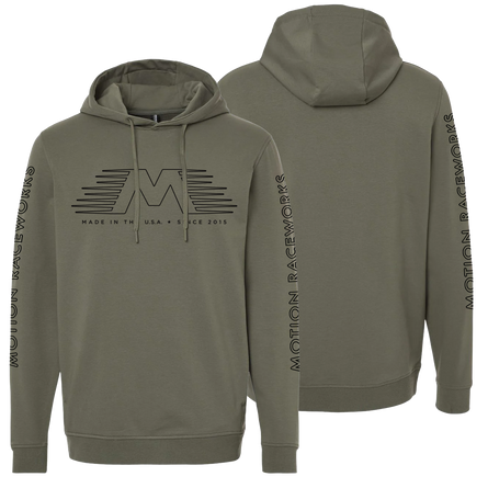Motion Diamond Performance Hoodie Green Color - Motion Raceworks