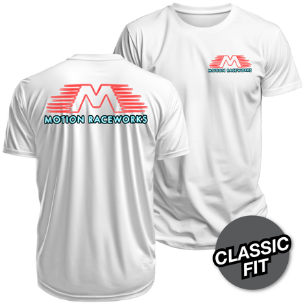Neon Flying M White Shirt (Gildan Material)
