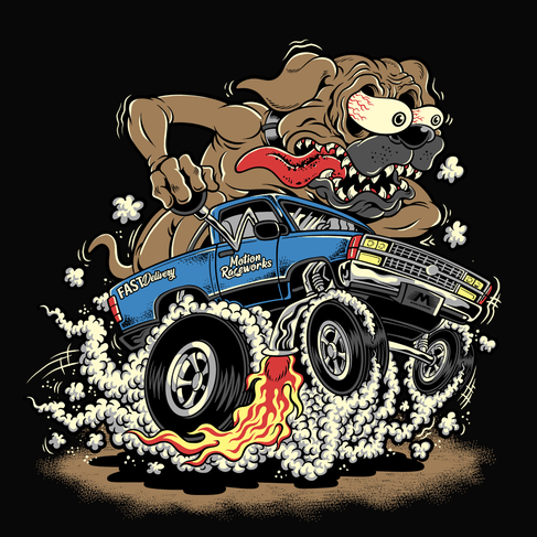 Hotrod OBS Truck BoxerFink Shirt - Motion Raceworks