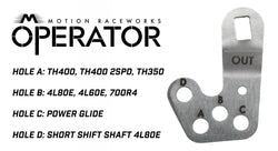 BLEM Powerglide Operator Series Billet Shifter Rear Exit BLEM-Motion Raceworks-Motion Raceworks