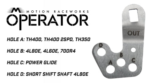 BLEM Powerglide Operator Series Billet Shifter Rear Exit BLEM-Motion Raceworks-Motion Raceworks