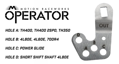Electric Shift Powerglide Operator Series Billet Shifter Rear Exit-Motion Raceworks-Motion Raceworks