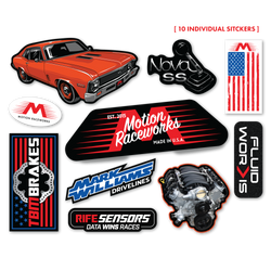 Nova SS Sticker Sheet 8.5"x11"