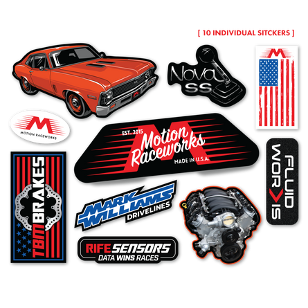 Nova SS Sticker Sheet 8.5"x11"