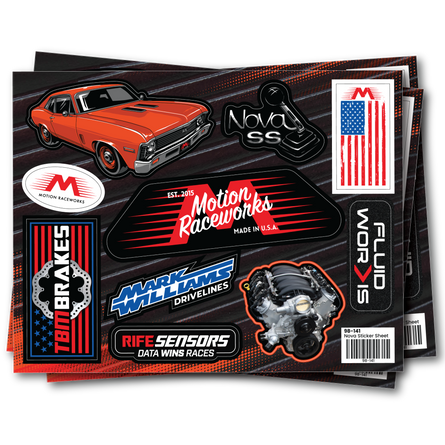 Nova SS Sticker Sheet 8.5"x11"