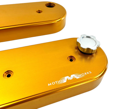 Motion Raceworks GOLD Billet LS Valve Covers - Motion Raceworks