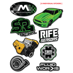 Snot Rocket Sticker Sheet 8.5"x11" - Motion Raceworks