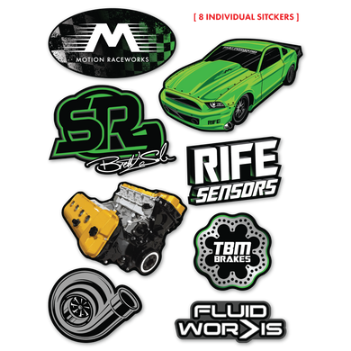 Snot Rocket Sticker Sheet 8.5"x11" - Motion Raceworks
