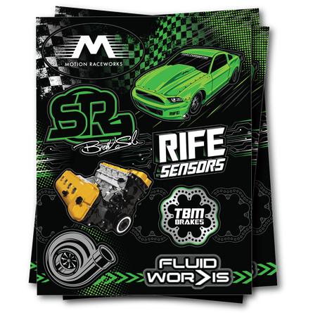 Snot Rocket Sticker Sheet 8.5"x11" - Motion Raceworks