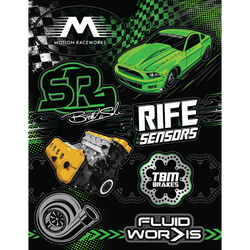 Snot Rocket Sticker Sheet 8.5"x11" - Motion Raceworks