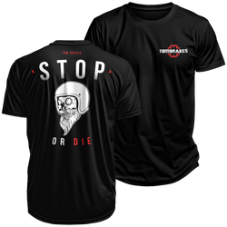 Stop or Die Skull Shirt TBM Brakes (Black) S-4X