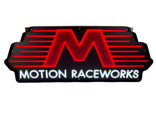 Motion Led Sign Motion Raceworks LED Neon Shop Sign 40