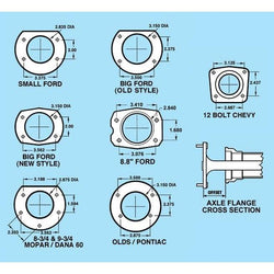 TBM Brakes Rear Drag Brake Kit F3 Calipers (Big Ford New Housing Ends) 001-0187A-TBM Brakes-Motion Raceworks