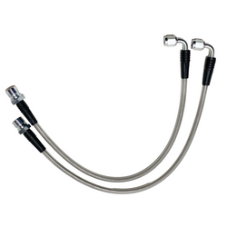 S550 & S650 Mustang Front Brake Line Kit +7" From Stock Length -03AN 90° Female on Caliper End, 010-0250-F3