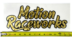 Motion Retro Gold Decal 12” Long - MD-RG12-Motion Raceworks-Motion Raceworks
