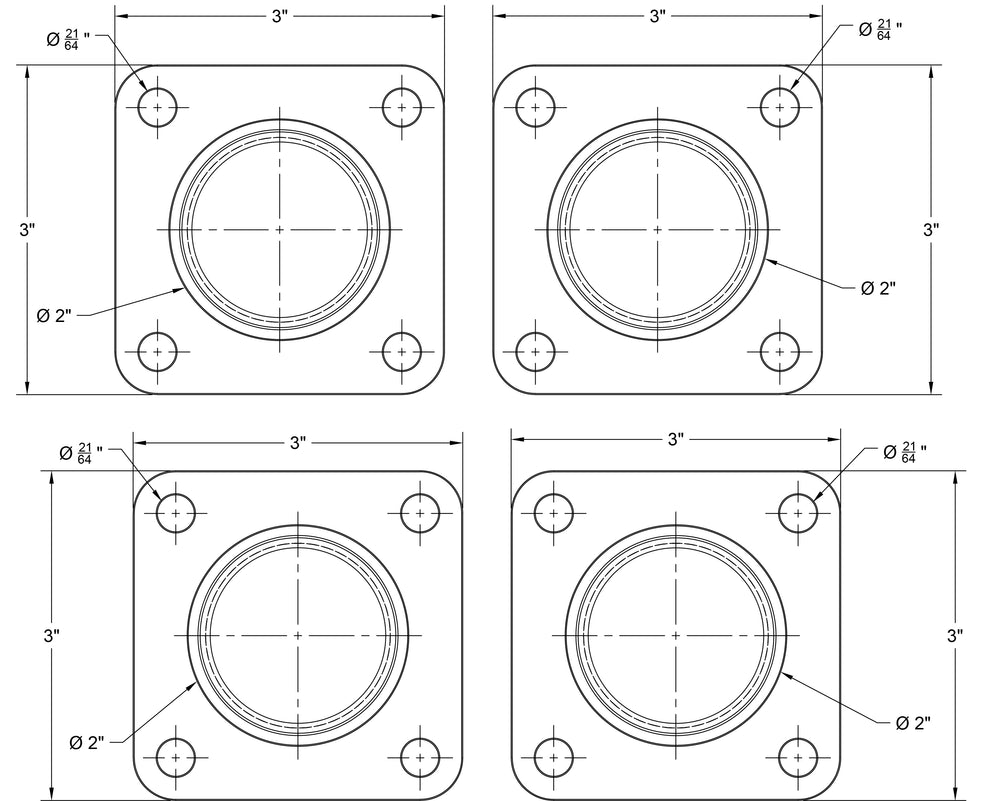 Billet Single Firewall Pass Thru 20 ORB for Intercooler, Burn Down PCV & More-Motion Raceworks-Motion Raceworks