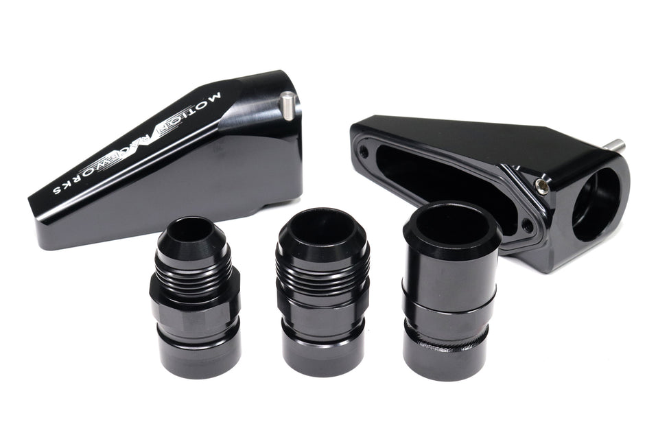 Billet Burn Down Breather Quick Release Fittings Black Anodized (Pair ...