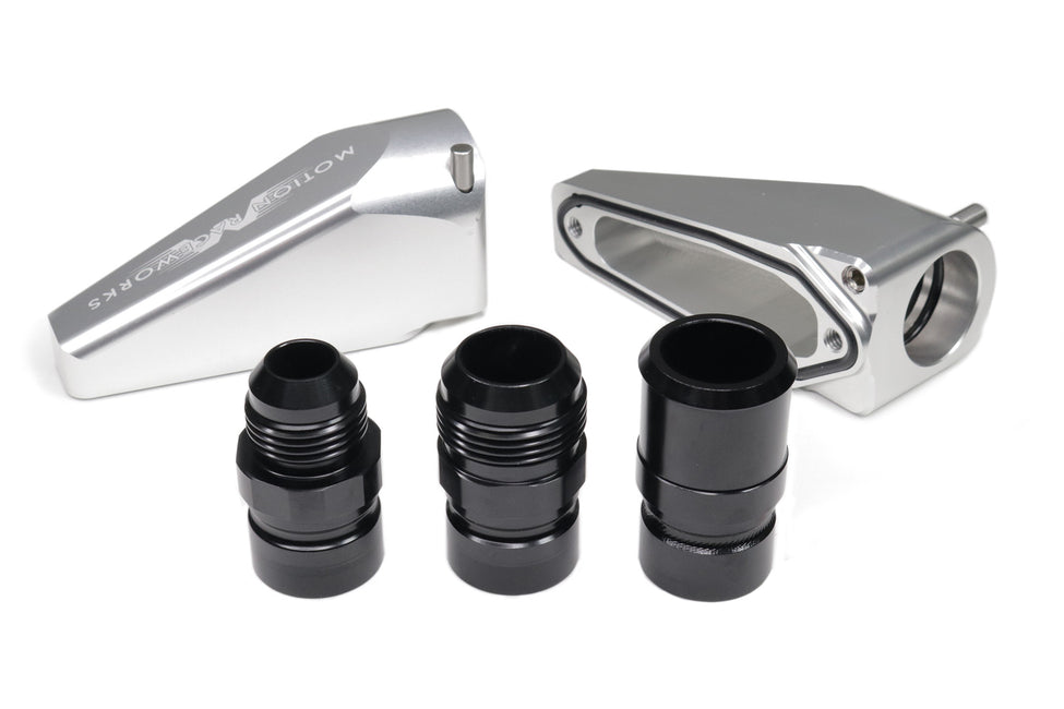 Billet Burn Down Breather Quick Release Fittings Clear Anodized (Pair ...