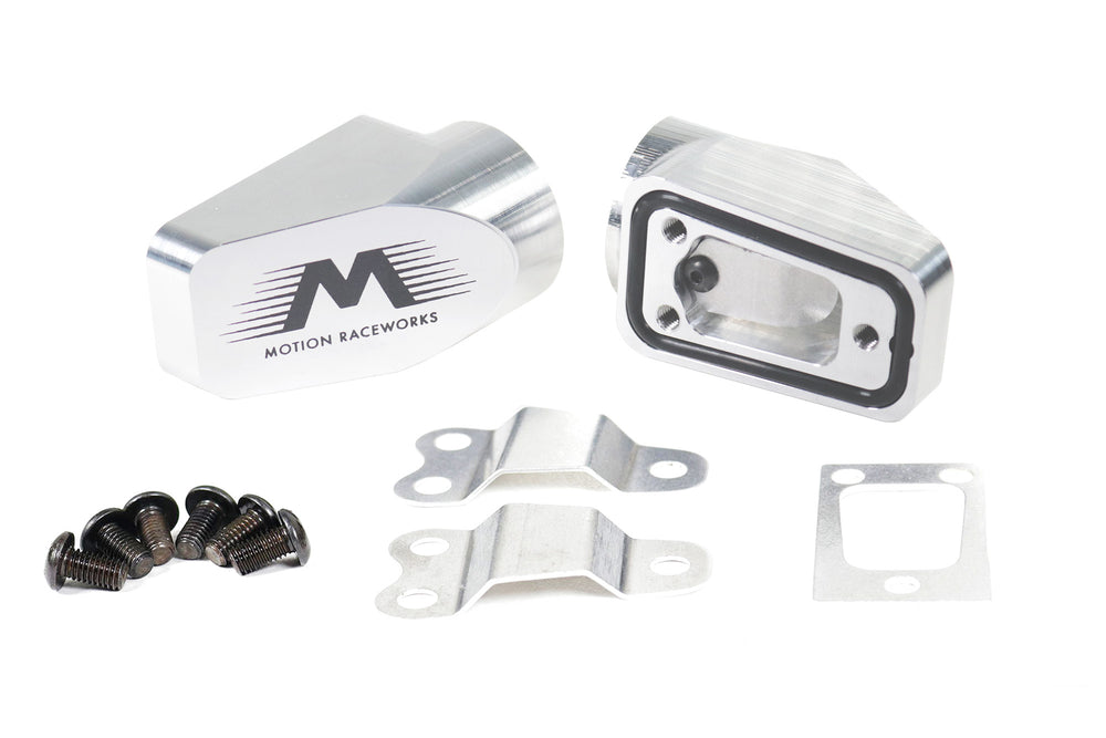 Motion Raceworks Billet Valve Cover Breathers Clear Anodized (Pair) 32-120 PAIR-Motion Raceworks-Motion Raceworks