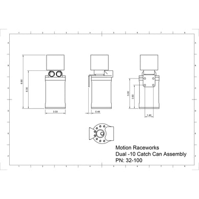 Gen V / Gen 5 LT1 Top Loader Catch Can Kit 32-100G5-Motion Raceworks-Motion Raceworks