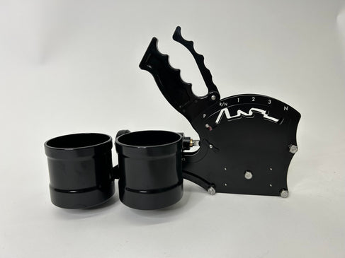 Operator Series Dual Billet Cup Holder Attachment for Rear Exit Cable Shifter-Motion Raceworks-Motion Raceworks